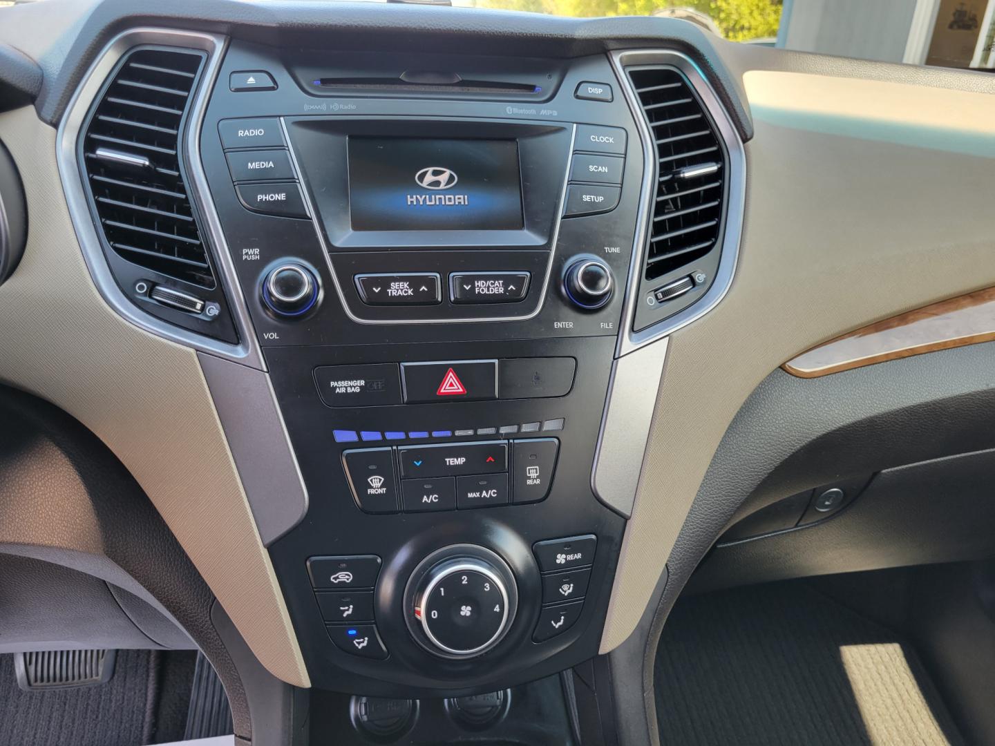 2015 Brown /Tan Hyundai Santa Fe GLS (KM8SMDHF7FU) with an 3.3L V6 engine, 6 Speed Auto transmission, located at 450 N Russell, Missoula, MT, 59801, (406) 543-6600, 46.874496, -114.017433 - Photo#15
